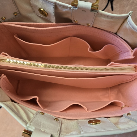 Salvatore Ferragamo Pink Canvas Tote Bag - Picture 10 of 13